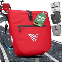 Merkloos Wasserdichte Fahrradtasche mit Laptopfach und Schulterriemen