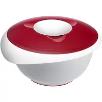Westmark Rührschüssel mit zweigeteiltem Deckel 3,5 l, rot 3155227R