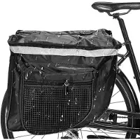 Markenlos Fahrradtasche wasserdicht, reflektierend, für Gepäckträger, mit Fächern