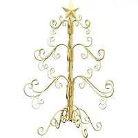 Syfax Metall Weihnachtsbaum Gold 61 cm Pulverbeschichteter Stahl