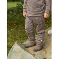 Joha Hose Merinowolle, Dunkelbraun, 80