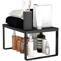 Merkloos Wandregal Küchenregal Gewürzregal Schrank - Edelstahl - Stapelbar - 30 x 20 x 15 cm - Für Küche und Bad
