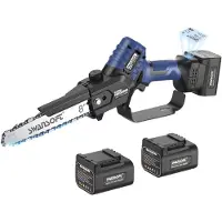 OEM Mini-Kettensäge, bürstenloser Motor, akkubetrieben, CS-2 BLAU