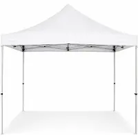 Ambitent Ersatzdach für Faltpavillon ALU 4x4 m – PVC 450 g/m², wasserdicht, ohne Gestell - Weiß