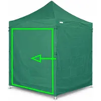 Ambitent Seitenwand 2 m für Faltpavillons ALU 2x2 m – PVC 450 g/m², wasserdicht - Blau