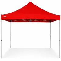 Ambitent Ersatzdach für Faltpavillon ALU 3x3 m – PVC 450 g/m², wasserdicht, ohne Gestell - Rot