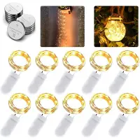 Dripio Mikro-LED-Lichterkette, 1 m, 10 LEDs, batteriebetrieben, IP65