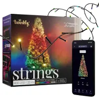 Dripio LED-Lichtschnur 400 RGB+Weiß, 32 m, IP44, Smart, App-Steuerung