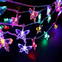 Dripio 3 m 20 LED bunte Schmetterlings-Lichterkette, warmweiß