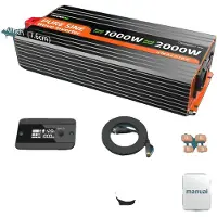 OEM Wechselrichter, DC-zu-AC-Konverter, Fernbedienung mit LCD-Display, 12V-230V-1000W