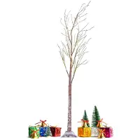 OEM Weihnachtsbaum mit Schnee, 150 cm, 210 LED-Lampen, Kunststoff