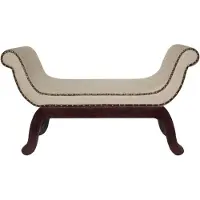 OEM Chaise Longue, Textil, Schaumstoff, 115x65x44 cm, Naturtöne