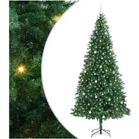 vidaXL Künstlicher Weihnachtsbaum mit 300 LEDs mit Ständer Grün 300 cm