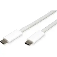 Roline USB4 Gen3x2 Kabel, C–C, ST/ST, 8K UHD-2, 40Gbit/s, 240W, weiß, 2 m