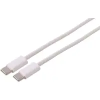 S/CONN USB-C Ladekabel, 2.0, 240W, weiß, Textil, 3m