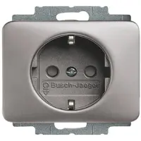 Busch-Jaeger 2013-0-4458, CEE 7/3, 2P+E, Platin, 250 V, 16 A, 70 mm
