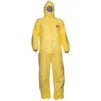 Dupont Gelber Tychem C-Schutzanzug, XXXL, für Erwachsene Arbeiter, Schutzbedürftige, Männer, Arbeitskleidung, Schutzanzug