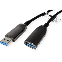 Roline USB 3.2 Gen 1 Aktives Repeater Kabel (AOC), ST/BU, schwarz, 15 m