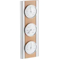 TFA-Dostmann Analoge Wetterstation Buche Barometer Thermometer Hygrometer