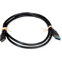 Roline RM USB 3.2 Gen 2 Kabel, USB A-C, ST/ST, schwarz, 1 m