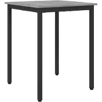 Syfax Esstische 60 x 60 x 75 cm Holzwerkstoff Sonoma-Grau Quadratisch