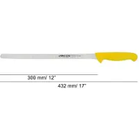 Arcos Fischmesser aus Nitrum Edelstahl mit 300 mm Klinge - Ergonomischer Griff aus Polypropylen, Ideal für die Verarbeitung und Zubereitung von Fisch