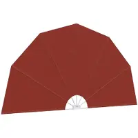 Syfax Faltbarer Terrassen-Seitenfächer Terracotta-Rot 200 cm