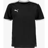 Puma Unisex Kinder Teamliga Jersey Jr Shirt, Black-White, 140 EU