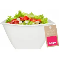 Höga Kunststoffschüssel Lebensmittelqualität 3,6L Weiß