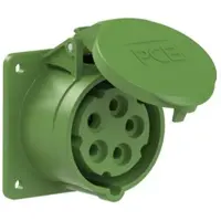Pce 315-10f7 CEE-Anbausteckdose gerade (75x75mm) 16A 5p 10h IP44/IP54 31510f7
