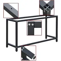 Merkloos Werkbankgestell Stahlgestell Arbeitstisch-Untergestell - 100 x 50 x 80 cm - Belastbar bis 250 kg - Höhenverstellbare Füße bis 83,5 cm