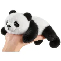 Merkloos Plüschpanda Plüschtier Kuscheltier - 15 cm - Beschwert - Leicht duftend - Kompaktes Format - Als Tischdekoration oder Geschenk