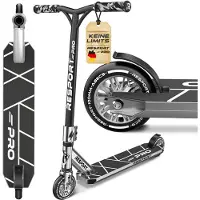 Merkloos Freestyle-Roller – Aluminiumrahmen – Räder 110 mm – Mit Stütze – Lenker 54 cm – Maximales Gewicht: 100 kg