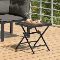 Merkloos Faltbarer Gartentisch mit Stahlgitter