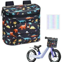 Merkloos Fahrradkorb Kinderfahrradtasche Lenkertasche - 19 x 10 x 15 cm - Wasserabweisend - Klettverschluss - Reflektierend