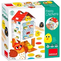 Merkloos Brettspiel Glückliches Huhn Spiel - Wettbewerbsspiel für Kleinkinder - Ab 3 Jahren - Langlebiges Material