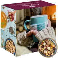 Corasol Premium Tee-Adventskalender mit 24 weihnachtlichen Gourmet-Teesorten, loser Tee, Geschenk-Idee für Frauen (223 g)