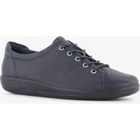 Ecco Soft 2.0 Veterschoenen Laag - Blauw - Maat 39