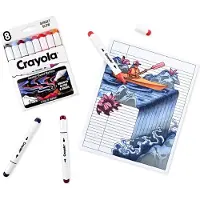 Crayola Art Markers 8 Pcs Color Sunset Glow