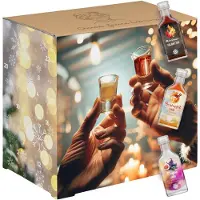 Corasol Omas Feine Liköre & Schnaps Adventskalender mit 24 Likörspezialitäten in edlen 2cl-Flaschen (480 ml)