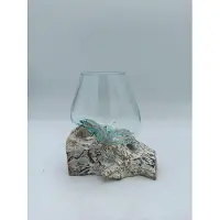 Ancient Wisdom Geschmolzenes Glas auf gebleichter Holzoberfläche – Kleine Schale