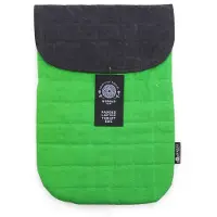Ancient Wisdom Gepolsterte Laptop-Tasche - Grüner Frosch - Waschung in Steinoptik, 14 oz