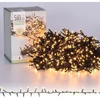 SURIGHT Lichterkette – PVC – Lichtfarbe: warmweiß – Länge: 11 Meter – 560 LEDs – Cluster-Lichterkette – Weihnachten – Weihnachtsbaum – IP-44
