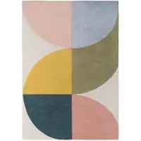 Ted Baker Wollteppich "Savile" rechteckig 17 mm Höhe Wolle, Naturteppich, Handgemacht, Wohnzimmer, Schlafzimmer, bunt