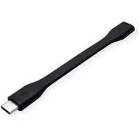 Secomp USB4 Gen3x2 Verlängerungskabel, USB C-C, ST/BU, 8K UHD-2, 40Gbit/s, 100W, extra-flach, schwarz, 11,5 cm