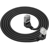 ACT DA7901, 1 m, Cat6a, U/FTP (STP), RJ-45, RJ-45, Schwarz