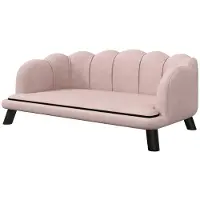 BellaFurn Hundesofa für mittelgroße/große Hunde – Rosa | Farbe: Rosa | Abmessungen: 60,5 x 98,5 x 35,5 cm