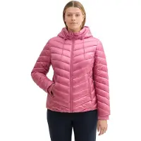 Tom Tailor Damen Plussize Lightweight Steppjacke mit Kapuze,16348 - pink Velvet,