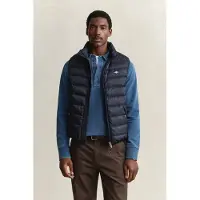 Gant für Herren. 7006637 Leichte Daunenweste marineblau (M), Lässig, Recyceltes Polyester