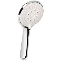 Loge Design Larisa 5-Funktions-Duschhandbrause, Weiss/Chrom ? 10,5 Cm
